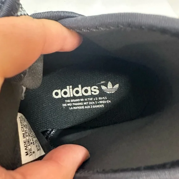 Men’s Adidas Gray and Black Tubular x High Cut Tennis Shoes Size 9 - Picture 15 of 16